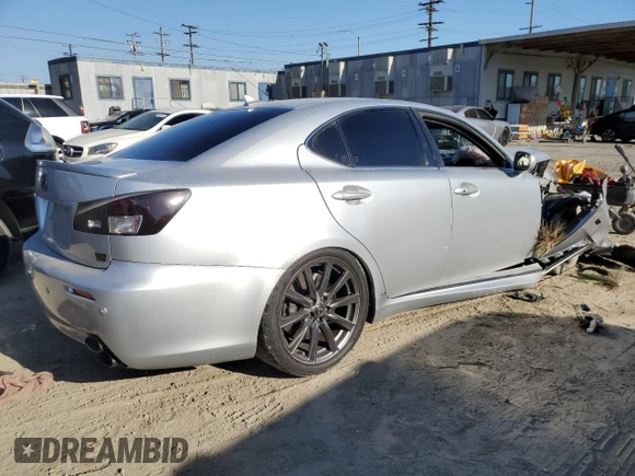 2008 Lexus IS F with VIN JTHBP262985002271, listed as a Copart auction lot 70432674 with 140,847 mi miles and Salvage title. Bid and sale history available at DreamBid. Image 3.