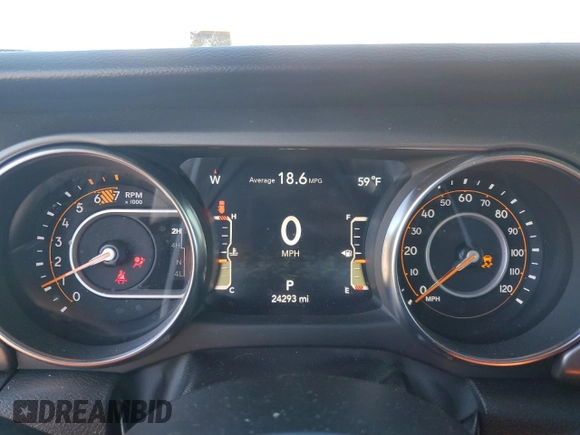 2023 Jeep Wrangler Sport with VIN 1C4HJXDN2PW562603, listed as a Copart auction lot 81111784 with 24,293 mi miles and Salvage Title. Bid and sale history available at DreamBid. Image 9.