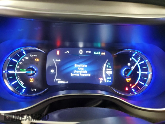 2021 Chrysler Pacifica Hybrid Limited with VIN 2C4RC1S73MR572870, listed as a Copart auction lot 55426655 with 92,436 mi miles and Salvage title. Bid and sale history available at DreamBid. Image 9.