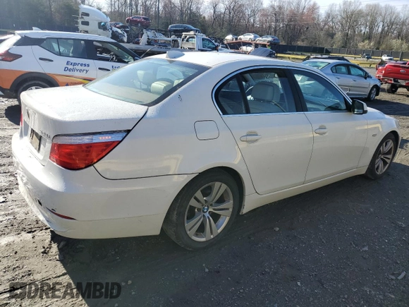 2010 BMW 5 Series 528i with VIN WBANU5C56AC366010, listed as a Copart auction lot 50229075 with 125,766 mi miles and Salvage Title. Bid and sale history available at DreamBid. Image 3.