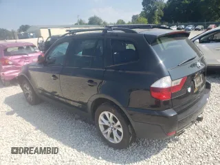 2010 BMW X3 xDrive30i with VIN WBXPC9C44AWJ35959, listed as a Copart auction lot 68641574 with 136,179 mi miles and Salvage Title. Bid and sale history available at carsss.com. Image 2.