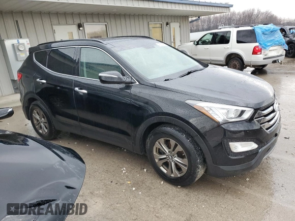 2014 Hyundai Santa Fe Sport with VIN 5XYZU3LB8EG155875, listed as a Copart auction lot 49855465 with 121,059 mi miles and Salvage Title. Bid and sale history available at carsss.com. Image 4.