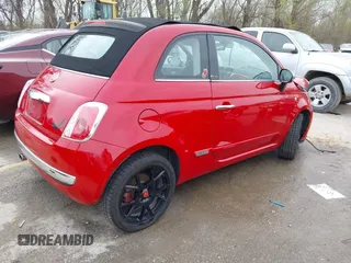 2013 FIAT 500 Lounge with VIN 3C3CFFER8DT677980, listed as a IAAI auction lot 41914691 with 95,830 mi miles and . Bid and sale history available at DreamBid. Image 4.