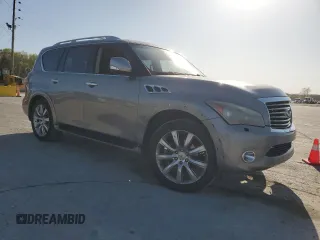 2012 Infiniti QX56 7-passenger with VIN JN8AZ2NE2C9021091, listed as a Copart auction lot 52217325 with 293,275 mi miles and Clean Title. Bid and sale history available at carsss.com. Image 4.