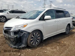 2019 Toyota Sienna XLE z VIN 5TDDZ3DC2KS210712, wystawiony jako Copart lot #58591235 z przebiegiem Nie podano mil oraz Szkoda całkowita • Salvage title. Historia ofert i sprzedaży dostępna na DreamBid. Obrazek 1.