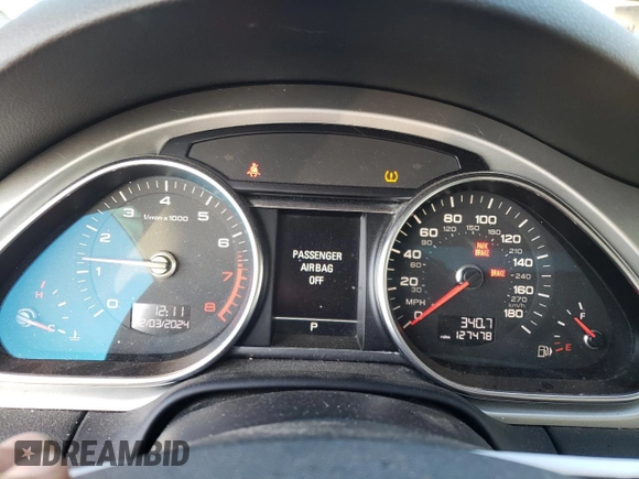 2013 Audi Q7 3.0T Premium Plus with VIN WA1LGAFE1DD007730, listed as a Copart auction lot 83432504 with 127,478 mi miles and Salvage Title. Bid and sale history available at carsss.com. Image 9.