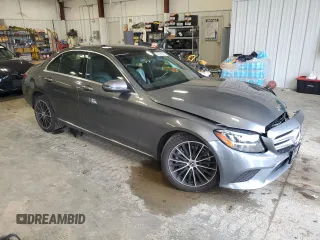 2021 Mercedes-Benz C 300 with VIN W1KWF8EB8MR605571, listed as a Copart auction lot 55289805 with 41,529 mi miles and Salvage title. Bid and sale history available at DreamBid. Image 4.