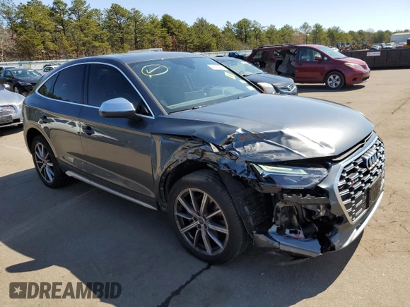 2022 Audi SQ5 Sportback Premium with VIN WA114AFY9N2038747, listed as a Copart auction lot 46199293 with 14,744 mi miles and . Bid and sale history available at DreamBid. Image 4.