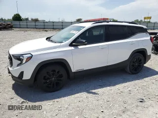 2021 GMC Terrain SLE with VIN 3GKALMEV4ML322886, listed as a Copart auction lot 56887755 with 76,846 mi miles and Salvage title. Bid and sale history available at DreamBid. Image 1.