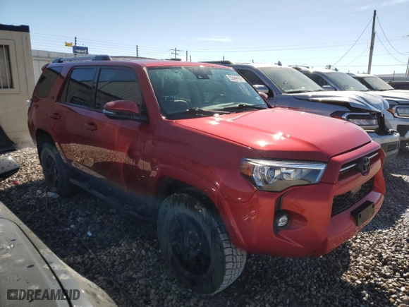 2022 Toyota 4Runner SR5 Premium with VIN JTENU5JR8N6048608, listed as a Copart auction lot 44223585 with 49,084 mi miles and Clean Title. Bid and sale history available at carsss.com. Image 4.
