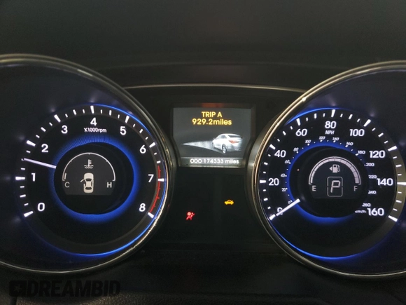 2014 Hyundai Sonata Limited with VIN 5NPEC4AB5EH938770, listed as a Copart auction lot 51627115 with 174,333 mi miles and Salvage Title. Bid and sale history available at DreamBid. Image 9.