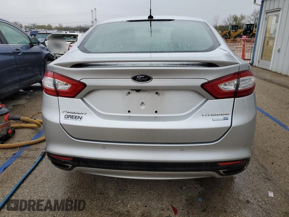 2015 Ford Fusion Titanium with VIN 3FA6P0D94FR158242, listed as a Copart auction lot 52096495 with 98,054 mi miles and Salvage Title. Bid and sale history available at carsss.com. Image 6.