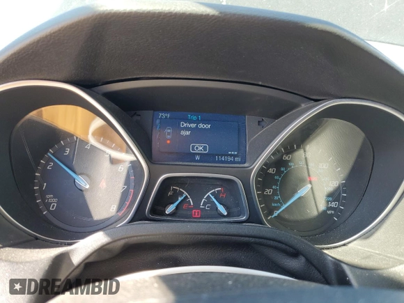 2014 Ford Focus SE with VIN 1FADP3K2XEL292846, listed as a Copart auction lot 45005175 with 114,194 mi miles and Salvage Title. Bid and sale history available at carsss.com. Image 9.
