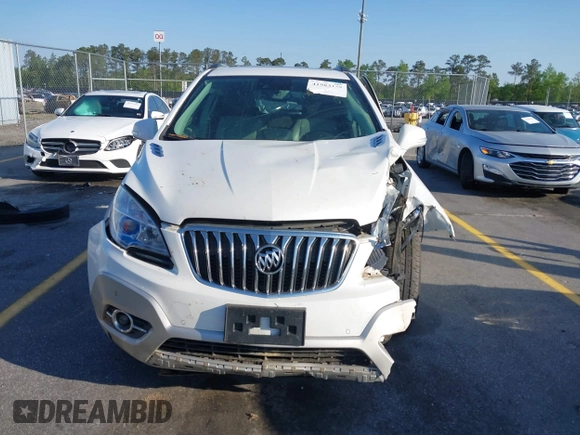 2016 Buick Encore Premium with VIN KL4CJDSB1GB647306, listed as a IAAI auction lot 41983159 with 59,592 mi miles. Bid and sale history available at carsss.com. Image 12.