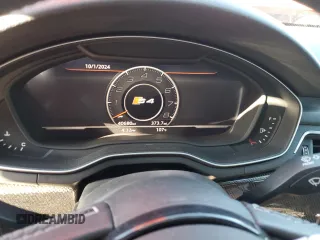 2018 Audi S4 Premium Plus with VIN WAUB4AF45JA164320, listed as a Copart auction lot 74092004 with 40,680 mi miles and Salvage Title. Bid and sale history available at carsss.com. Image 9.