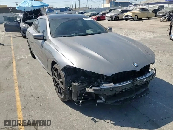2024 BMW 8 Series 840i with VIN WBAGV2C08RCP97713, listed as a Copart auction lot 57355405 with 14,802 mi miles and Salvage title. Bid and sale history available at DreamBid. Image 13.