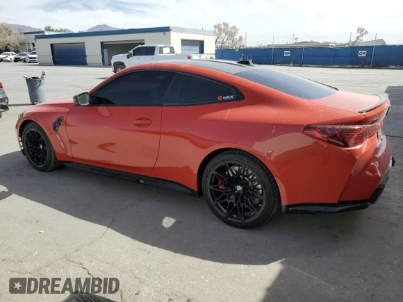 2025 BMW M4 Competition xDrive with VIN WBS33HK05SCU35235, listed as a Copart auction lot 49178585 with 1,480 mi miles and Salvage Title. Bid and sale history available at carsss.com. Image 2.