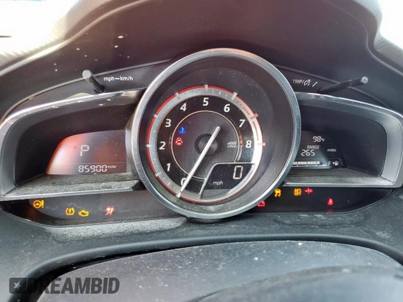 2015 Mazda 3 S Grand Touring with VIN JM1BM1M30F1275331, listed as a Copart auction lot 61309755 with 85,900 mi miles and Salvage title. Bid and sale history available at DreamBid. Image 9.