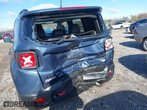 2023 Jeep Renegade Trailhawk with VIN ZACNJDC13PPP74002, listed as a IAAI auction lot 41968140 with 6,848 mi miles and . Bid and sale history available at DreamBid. Image 6.