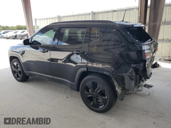 2021 Jeep Compass Latitude with VIN 3C4NJCBB1MT570942, listed as a Copart auction lot 55272855 with 17,307 mi miles and Salvage title. Bid and sale history available at DreamBid. Image 2.