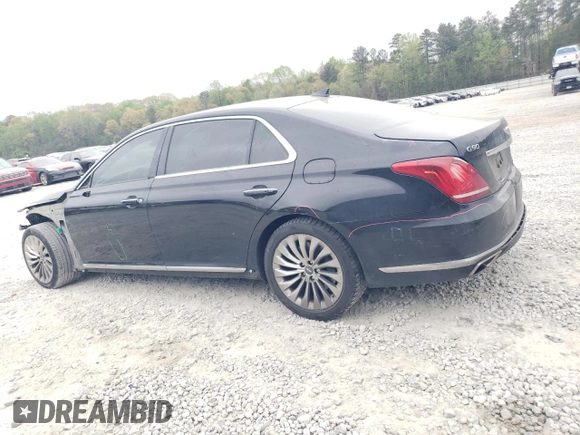 2018 Genesis G90 Ultimate with VIN KMHG54JH6JU040553, listed as a Copart auction lot 50723175 with 86,334 mi miles and Salvage Title. Bid and sale history available at carsss.com. Image 2.