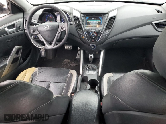 2013 Hyundai Veloster Turbo z VIN KMHTC6AE2DU158240, wystawiony jako Copart lot #54719205 z przebiegiem 147 652 mil mil oraz Szkoda całkowita • Salvage title. Historia ofert i sprzedaży dostępna na DreamBid. Obrazek 8.