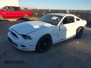 2014 Ford Mustang V6 with VIN 1ZVBP8AM2E5327057, listed as a IAAI auction lot 41762031 with 167,462 mi miles. Bid and sale history available at carsss.com. Image 2.