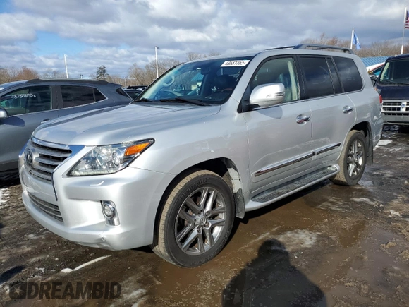 2015 Lexus LX 570 with VIN JTJHY7AX8F4171013, listed as a Copart auction lot 43681865 with 158,146 mi miles and Clean Title. Bid and sale history available at DreamBid. Image 1.