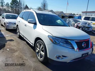 2014 Nissan Pathfinder SV with VIN 5N1AR2MN2EC687883, listed as a IAAI auction lot 41294559 with 45,474 mi miles. Bid and sale history available at carsss.com. Image 1.
