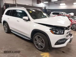 2021 Mercedes-Benz GLS 450 z VIN 4JGFF5KE3MA399786, wystawiony jako IAAI lot #42037308 z przebiegiem 51 207 mil mil oraz . Historia ofert i sprzedaży dostępna na DreamBid. Obrazek 1.