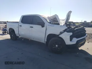 2022 Chevrolet Silverado 1500 Work Truck with VIN 3GCPAAEK9NG624362, listed as a Copart auction lot 49453475 with 80,536 mi miles and Salvage Title. Bid and sale history available at DreamBid. Image 4.