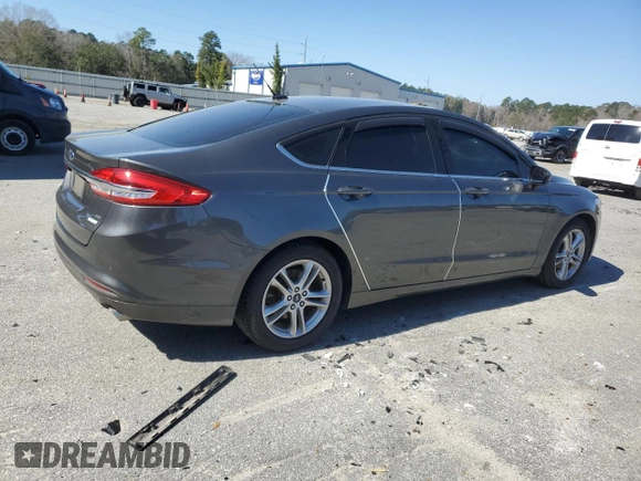 2018 Ford Fusion SE with VIN 3FA6P0HD1JR252599, listed as a Copart auction lot 45666525 with 61,405 mi miles and Salvage Title. Bid and sale history available at DreamBid. Image 3.