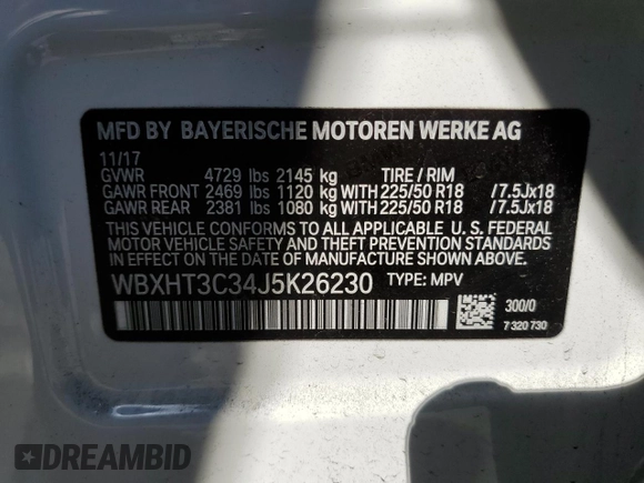 2018 BMW X1 xDrive28i with VIN WBXHT3C34J5K26230, listed as a Copart auction lot 50069465 with 89,520 mi miles and Salvage Title. Bid and sale history available at carsss.com. Image 13.
