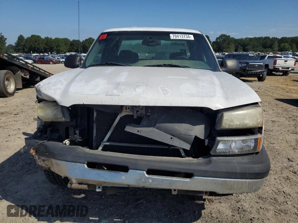2003 Chevrolet Silverado 1500 with VIN 2GCEC19V031109634, listed as a Copart auction lot 70413734 with 392,365 mi miles and Salvage Title. Bid and sale history available at carsss.com. Image 5.