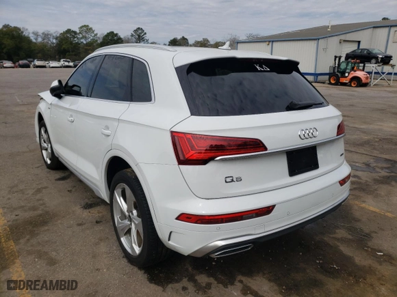 2023 Audi Q5 S line Premium Plus with VIN WA1EAAFY0P2158000, listed as a Copart auction lot 46904785 with 17,765 mi miles and Salvage Title. Bid and sale history available at carsss.com. Image 2.