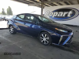 2017 Toyota Mirai with VIN JTDBVRBD6HA002324, listed as a Copart auction lot 57705545 with 69,316 mi miles and Salvage title. Bid and sale history available at DreamBid. Image 4.