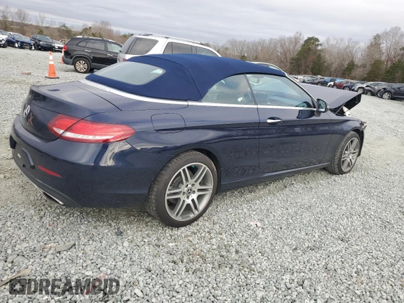 2017 Mercedes-Benz C 300 with VIN WDDWK4JB7HF562231, listed as a Copart auction lot 85646094 with Not Provided miles and Salvage Title. Bid and sale history available at DreamBid. Image 3.