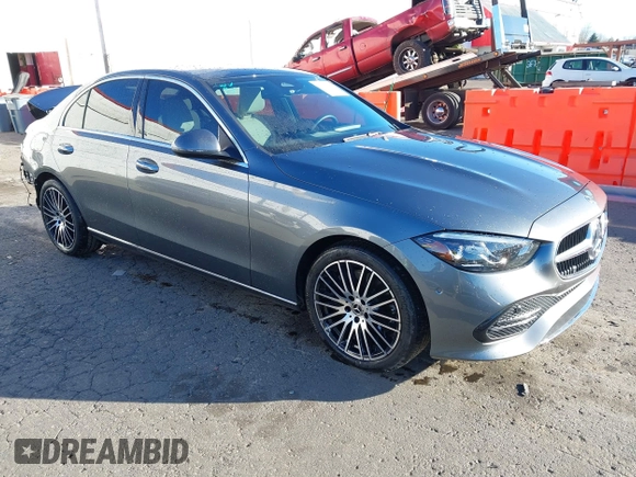 2024 Mercedes-Benz C 300 with VIN W1KAF4HB4RR182963, listed as a IAAI auction lot 41431271 with 11,213 mi miles and . Bid and sale history available at DreamBid. Image 1.