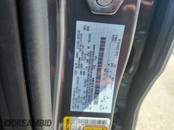 2024 Ford Ranger XLT with VIN 1FTER4GH4RLE35484, listed as a Copart auction lot 58596835 with 8,613 mi miles and Salvage title. Bid and sale history available at DreamBid. Image 13.