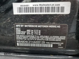 2017 BMW 3 Series 330i xDrive z VIN WBA8D9C31HA005129, wystawiony jako Copart lot #58385565 z przebiegiem 91 256 mil mil oraz Szkoda całkowita • Salvage title. Historia ofert i sprzedaży dostępna na DreamBid. Obrazek 12.