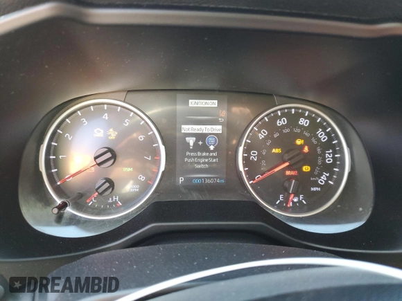2020 Toyota RAV4 XLE Premium with VIN 2T3C1RFV8LW076549, listed as a Copart auction lot 49922535 with 136,074 mi miles and Salvage Title. Bid and sale history available at carsss.com. Image 9.