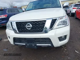 2019 Nissan Armada Platinum with VIN JN8AY2NE8K9757454, listed as a IAAI auction lot 37941190 with 43,549 mi miles. Bid and sale history available at carsss.com. Image 12.