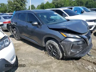 2021 Nissan Rogue S with VIN 5N1AT3AA2MC847641, listed as a Copart auction lot 54755195 with 62,121 mi miles and Salvage title. Bid and sale history available at DreamBid. Image 4.