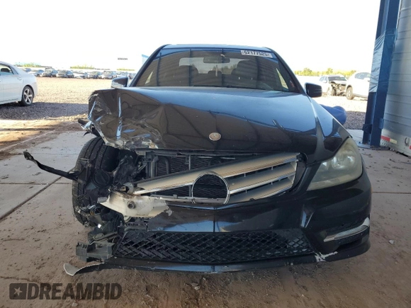 2012 Mercedes-Benz C 300 Sport with VIN WDDGF8BB7CR207887, listed as a Copart auction lot 62177525 with 158,417 mi miles and Salvage title. Bid and sale history available at DreamBid. Image 5.