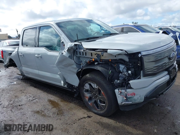 2023 Ford F-150 Lightning Pro with VIN 1FTVW1EV3PWG60491, listed as a IAAI auction lot 41507485 with 19,148 mi miles and . Bid and sale history available at DreamBid. Image 1.