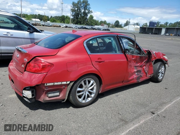2008 Infiniti G35 x with VIN JNKBV61F88M252453, listed as a Copart auction lot 61467724 with 167,241 mi miles and Salvage Title. Bid and sale history available at DreamBid. Image 3.