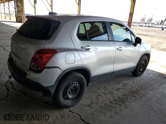 2015 Chevrolet Trax LS with VIN KL7CJKSB4FB256897, listed as a Copart auction lot 54090835 with 117,981 mi miles and Clean Title. Bid and sale history available at carsss.com. Image 3.
