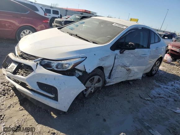 2016 Chevrolet Cruze LS with VIN 1G1BC5SM1G7325330, listed as a Copart auction lot 42395095 with 88,860 mi miles and Salvage Title. Bid and sale history available at carsss.com. Image 1.