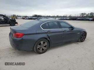 2011 BMW 5 Series 528i with VIN WBAFR1C55BC748660, listed as a Copart auction lot 45289825 with 135,768 mi miles and Salvage Title. Bid and sale history available at carsss.com. Image 3.