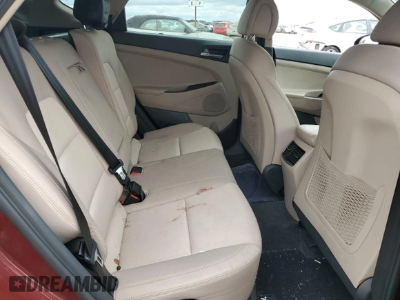 2017 Hyundai Tucson Sport z VIN KM8J33A24HU528007, wystawiony jako Copart lot #54540415 z przebiegiem 83 556 mil mil oraz Szkoda całkowita • Salvage title. Historia ofert i sprzedaży dostępna na DreamBid. Obrazek 10.